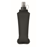 Gourde pliable en thermoplastique avec valve à mordre 500 ml couleur noir