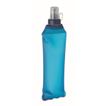 Gourde pliable en thermoplastique avec valve à mordre 500 ml couleur bleu roi deuxième vue