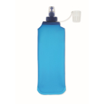 Gourde pliable en thermoplastique avec valve à mordre 500 ml couleur bleu roi quatrième vue