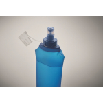 Gourde pliable en thermoplastique avec valve à mordre 500 ml couleur bleu roi quatrième vue photographique