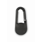 Boussole en ABS avec mousqueton pour activités de plein air couleur noir troisième vue