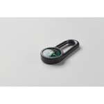 Boussole en ABS avec mousqueton pour activités de plein air couleur noir cinquième vue photographique