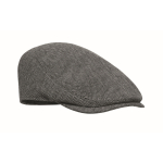 Casquette plate en polyester avec boucle métallique 335 g/m² couleur gris