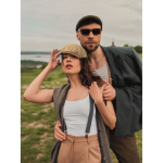 Casquette plate en polyester avec boucle métallique 335 g/m² couleur kaki deuxième vue d'ambiance