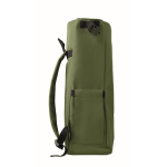 Sac à dos roll-top en RPET pour PC avec poche latérale élastique 15'' couleur vert militaire