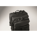 Grand sac à dos de voyage en RPET avec plusieurs compartiments 15'' couleur noir vue photographique