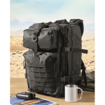 Grand sac à dos de voyage en RPET avec plusieurs compartiments 15'' couleur noir vue d'ambiance