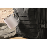 Grand sac à dos de voyage en RPET avec plusieurs compartiments 15'' couleur noir deuxième vue d'ambiance