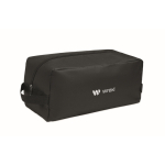 Sac à chaussures en polyester RPET 600D avec fermeture éclair couleur noir vue principale