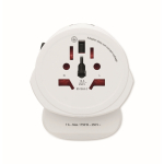 Adaptateur de voyage compact 30 W avec USB-A et USB-C couleur blanc