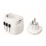 Adaptateur universel avec connecteurs USB-A et USB-C 20W couleur blanc deuxième vue