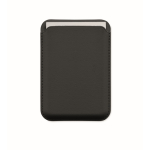Porte-cartes magnétique en simili cuir PU pour 3 cartes couleur noir sixième vue