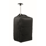 Sac à dos trolley en polyester RPET 290T avec 3 poches 15'' couleur noir