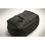 Sac à dos trolley en polyester RPET 290T avec 3 poches 15'' couleur noir cinquième vue photographique