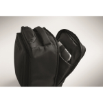 Sac à dos trolley en polyester RPET 290T avec 3 poches 15'' couleur noir septième vue photographique