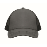 Casquette trucker 5 panneaux en coton et maille 250 g/m² couleur gris foncé deuxième vue