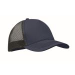 Casquette trucker 5 panneaux en coton et maille 250 g/m² couleur bleu marine