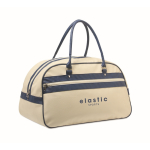 Sac de sport vintage classique en cuir synthétique 21,5L couleur beige vue principale