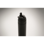 Gourde anti-fuite à double paroi en acier inox recyclé 500 ml couleur noir sixième vue photographique