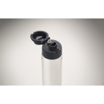 Bouteille en RPET avec paille 2 en 1 et anse anti-fuite 700 ml couleur bleu marine septième vue photographique