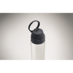 Bouteille en RPET avec paille 2 en 1 et anse anti-fuite 700 ml couleur bleu marine vue thématique photographique