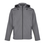 Veste softshell en polyester recyclé avec capuche SOL'S couleur gris foncé