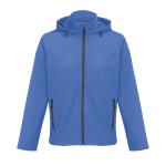 Veste softshell en polyester recyclé avec capuche SOL'S couleur bleu roi troisième vue