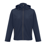 Veste softshell en polyester recyclé avec capuche SOL'S couleur bleu marine