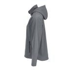 Veste softshell femme à capuche avec doublure polaire SOL'S couleur gris foncé