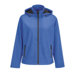 Veste softshell femme à capuche avec doublure polaire SOL'S couleur bleu roi troisième vue