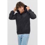 Veste coupe-vent en polyester 190T avec capuche SOL'S couleur noir