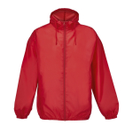 Veste coupe-vent en polyester 190T avec capuche SOL'S couleur rouge cinquième vue