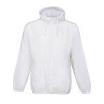 Veste coupe-vent en polyester 190T avec capuche SOL'S couleur blanc neuvième vue