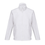 Veste micropolaire unisexe avec fermeture éclair et poches SOL'S couleur blanc neuvième vue