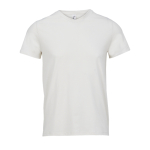 T-shirt unisexe en coton semi-peigné col V SOL'S couleur blanc cassé