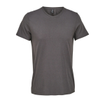 T-shirt unisexe en coton semi-peigné col V SOL'S couleur gris taupe huitième vue