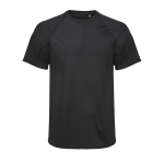 T-shirt respirant en polyester recyclé SOL'S couleur noir