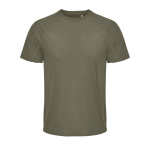 T-shirt respirant en polyester recyclé SOL'S couleur vert militaire