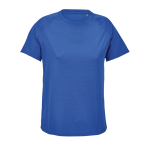 T-shirt respirant pour femme en polyester recyclé SOL'S couleur bleu roi troisième vue