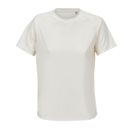 T-shirt respirant pour femme en polyester recyclé SOL'S couleur blanc cassé