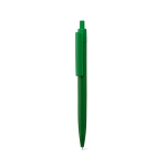 Stylo en plastique avec grand clip et finition brillante, encre bleue couleur vert première vue