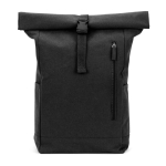 Sac à dos roll-top avec fermeture supérieure et poches 17L 380 g/m² couleur noir première vue