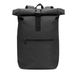 Sac à dos roll-top pour ordinateur en cuir synthétique 15 L 16” couleur noir première vue