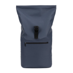 Sac à dos roll-top pour ordinateur en cuir synthétique 15 L 16” couleur bleu sixième vue