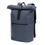 Sac à dos roll-top pour ordinateur en cuir synthétique 15 L 16” couleur bleu