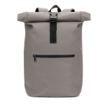 Sac à dos roll-top pour ordinateur en cuir synthétique 15 L 16” couleur gris première vue