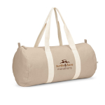 Sac de sport écologique avec poche intérieure 24L 380 g/m2 couleur naturel image avec logo