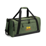 Sac de sport en polyester recyclé avec grand compartiment 37L couleur vert foncé image avec logo