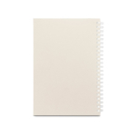 Carnet A5 en papier recyclé avec couverture souple, pages lignées couleur gris clair deuxième vue
