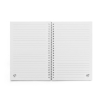 Carnet A5 en papier recyclé avec couverture souple, pages lignées